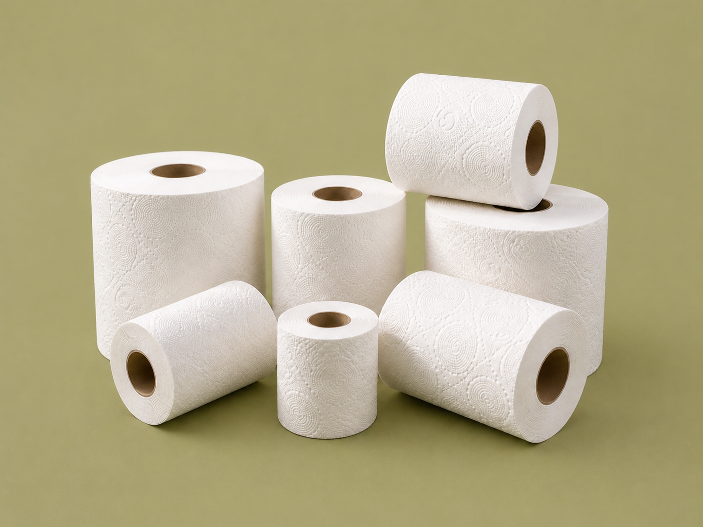 Bobinas de Papel Tissue Industrial - 2x25 CM