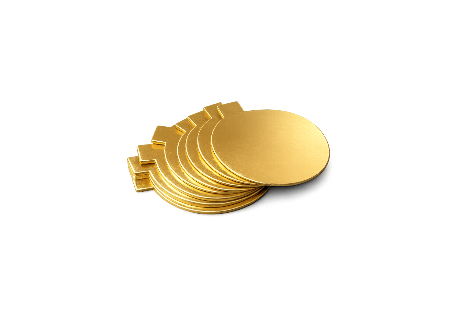 Discos Dorados con Solapa - 10 CM